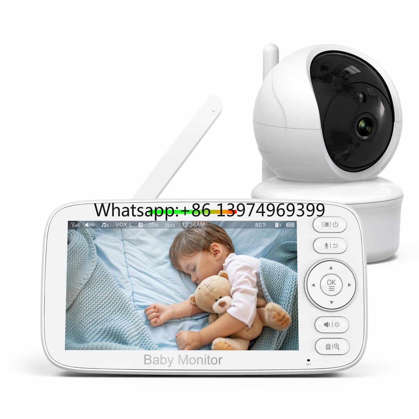 Baby Monitor Sensor - 5inch HD 720P Baby Monitor Camera