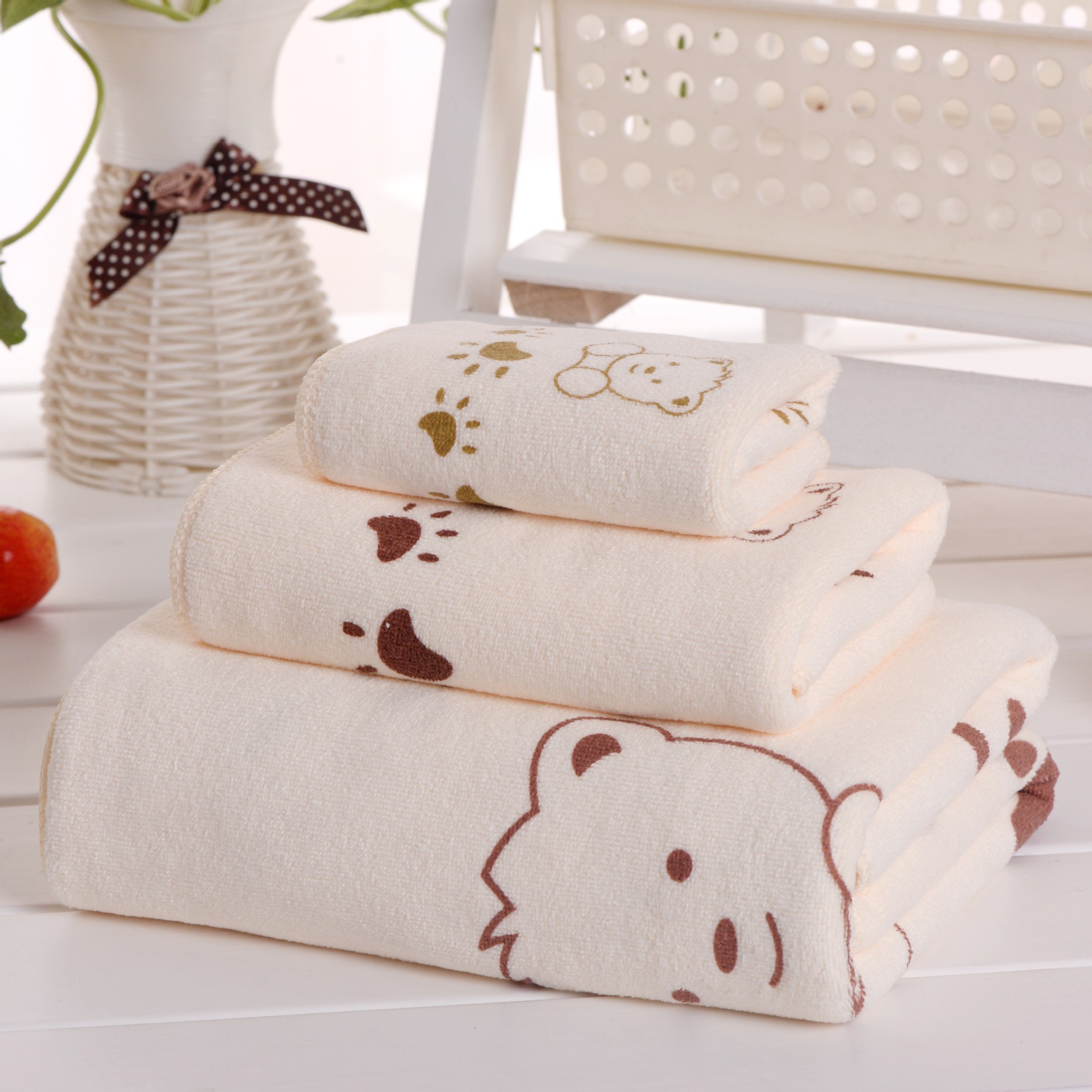 3pcs Cartoon Bear Baby Bath To - đánh giá và giá Baby Products For Face