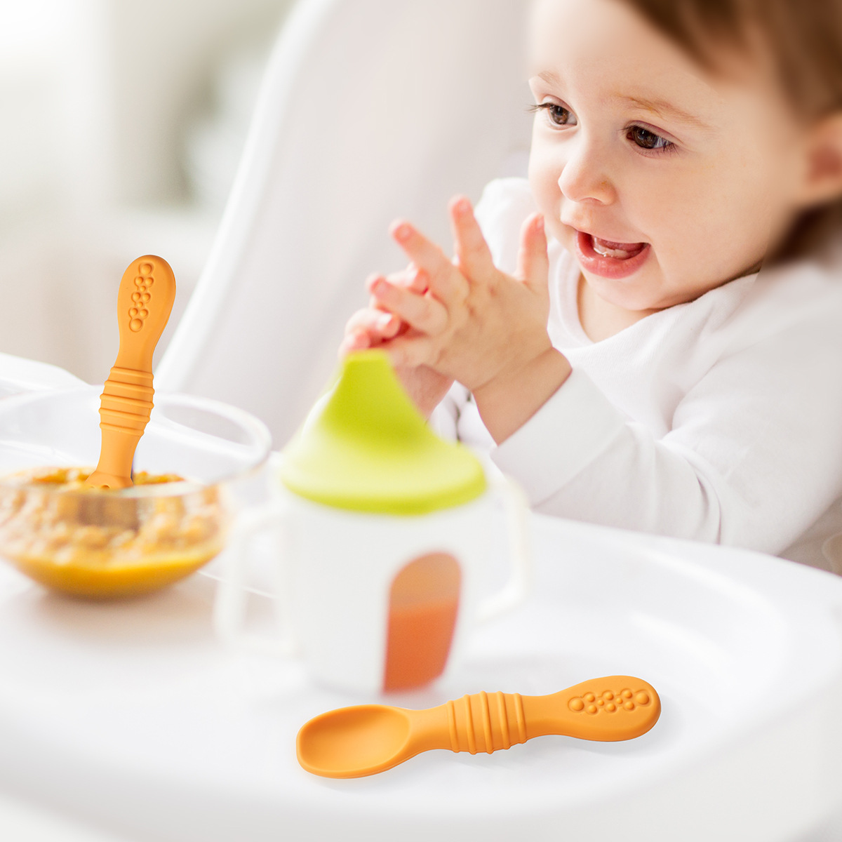 Muỗng Cho Bé Ngã Ba Bộ Thực Ph - đánh giá và giá Baby Led Weaning Set