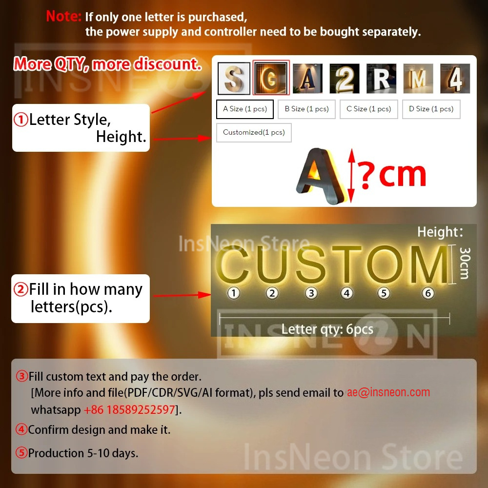 Custom 3D LED Backlit Sign,Per - đánh giá và giá Baby Products Logo