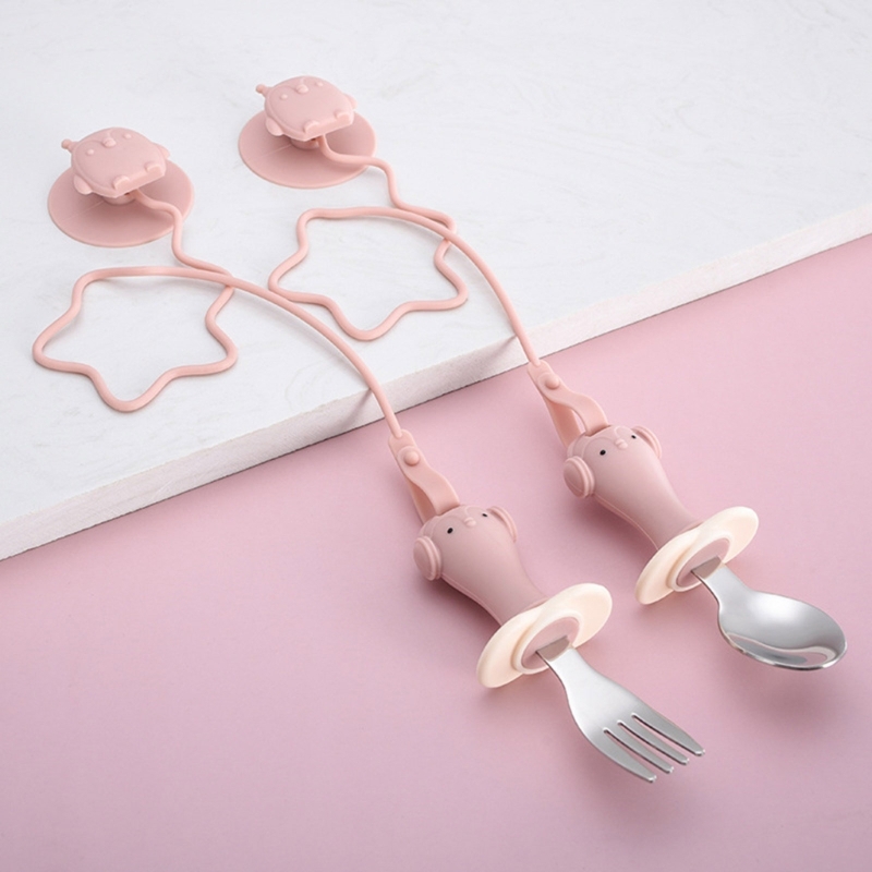 Bộ thìa tập ăn dặm có dây đai  - đánh giá và giá Baby Led Weaning Set