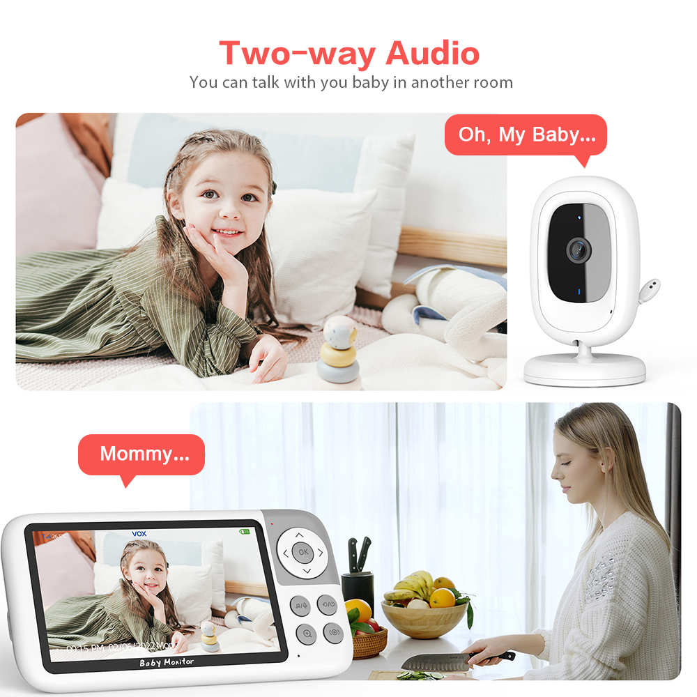 5.0 inch 720P Video Baby Monit - đánh giá và giá Baby Monitor Sensor