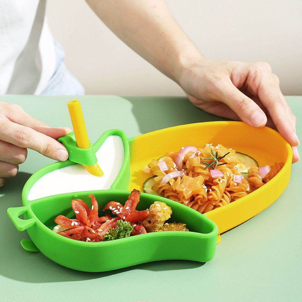 Brand New Cute Cartoon Silicon - đánh giá và giá Baby Led Weaning Set