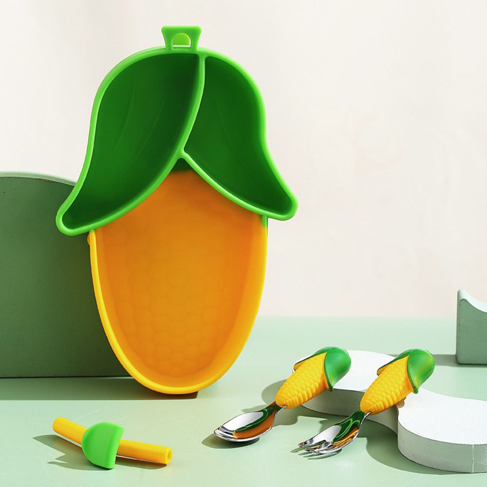 Brand New Cute Cartoon Silicon - đánh giá và giá Baby Led Weaning Set