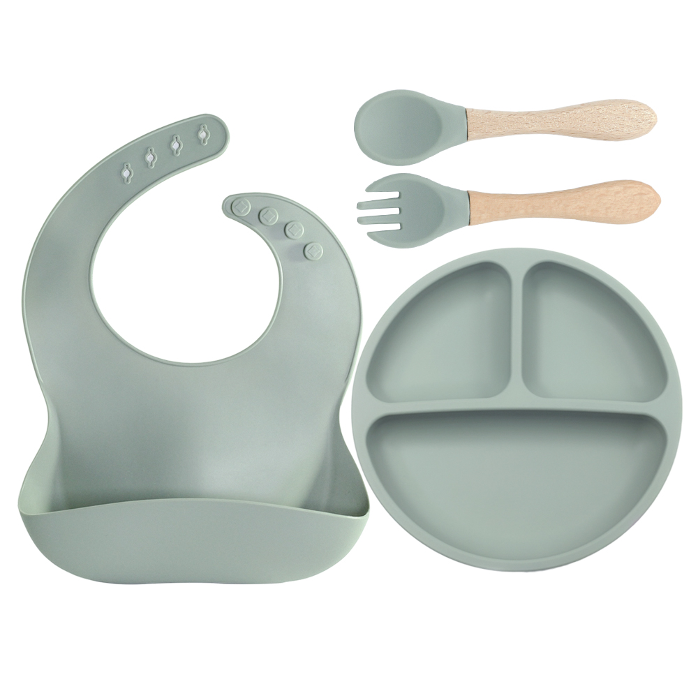4 PCS Silicone Baby Feeding Se - đánh giá và giá Baby Led Weaning Set