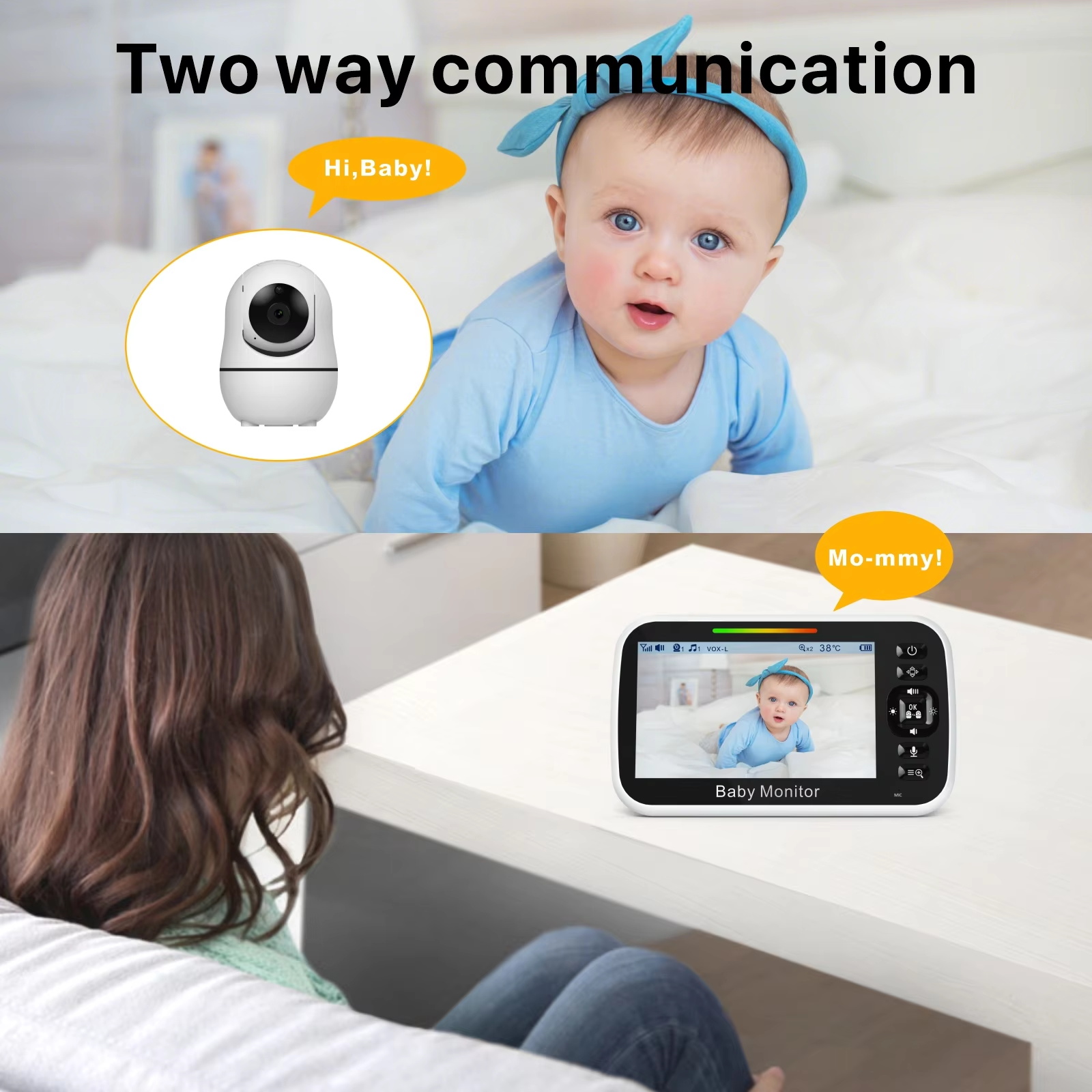 5.0 Inch Baby Monitor LCD Scre - đánh giá và giá Baby Monitor Sensor